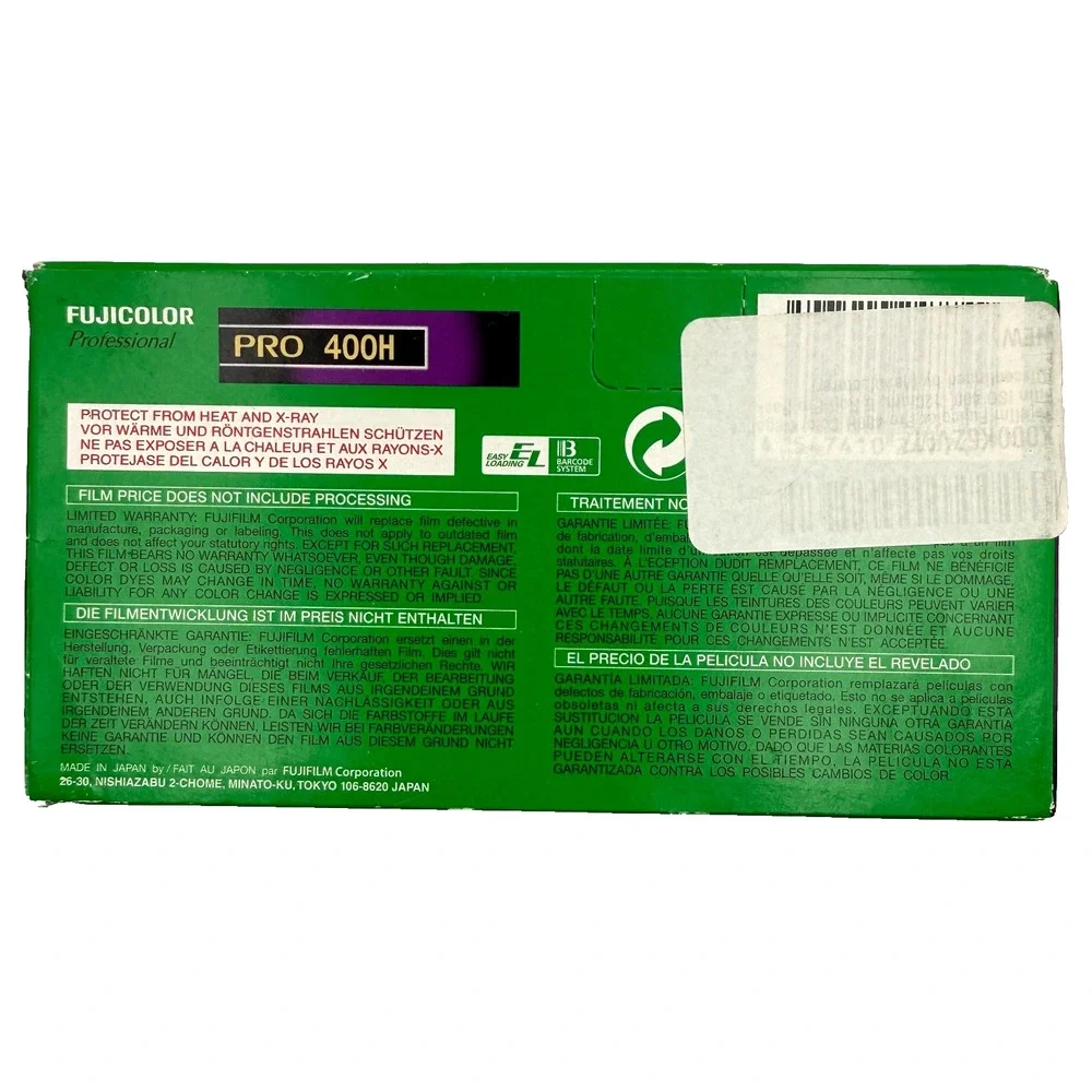 Fujifilm Fujicolor Pro 400H 120 Color Negative Film 5 Roll Pack EXP 2018 Sealed